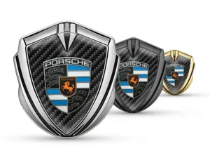 Porsche Badge Autoadesivo Durevole Dimensione Standard